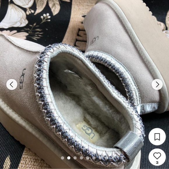 UGG Women’s Tazz II Grey Platform Slippers - Picture 2 of 8